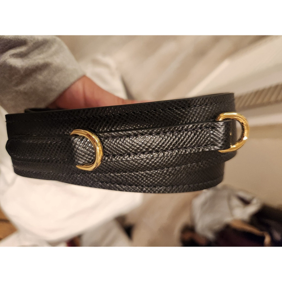 Prada Saffiano Black Monochrome Tote W/ Shoulder Strap - Excellent Condition - Picture 9 of 16